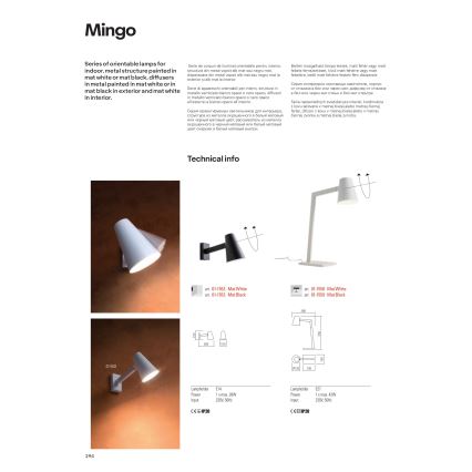 Redo 01-1556 - Gulvlampe MINGO 1xE27/42W/230V hvid