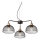 Redo 01-1573 - Pendel med wireophæng TAMIS 3xE27/42W/230V Ø 59 cm sort