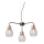 Redo 01-1579 - Pendel på kabel EDISON 3xE27/42W/230V Ø 53 cm sort/kobber