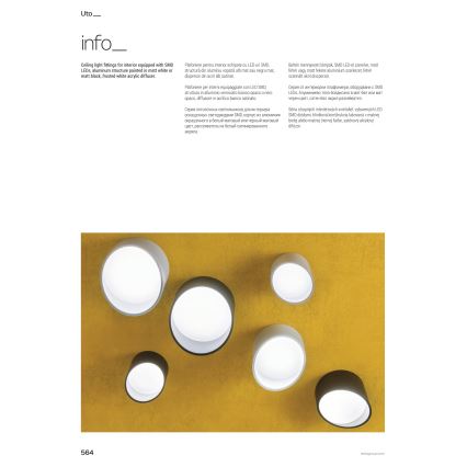 Redo 01-1625 - LED-spot UTO LED/6W/230V Ø 9 cm hvid