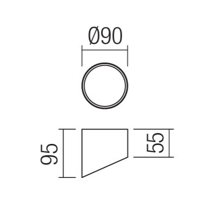 Redo 01-1625 - LED-spot UTO LED/6W/230V Ø 9 cm hvid