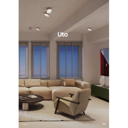 Redo 01-1627 - LED-spotlampe UTO LED/12W/230V Ø 12 cm, hvid