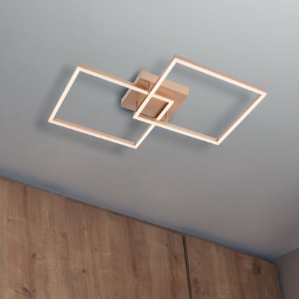 Redo 01-1643 - Dæmpbar LED-loftlampe KLEE LED/57W/230V guld
