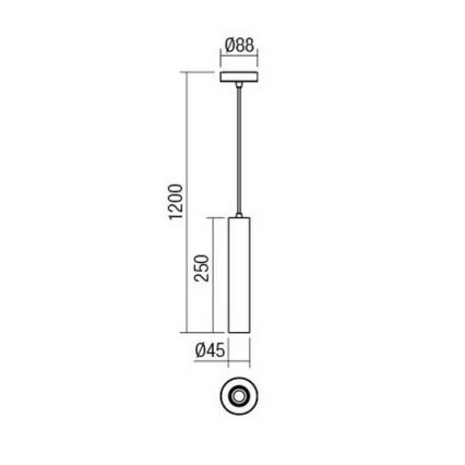 Redo 01-1659 - Lysekrone i en snor GOSSIP 1xE27/42W/230V