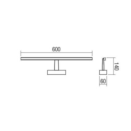 Redo 01-1674 - LED badeværelses spejlbelysning NEPTUNE LED/12W/230V IP44