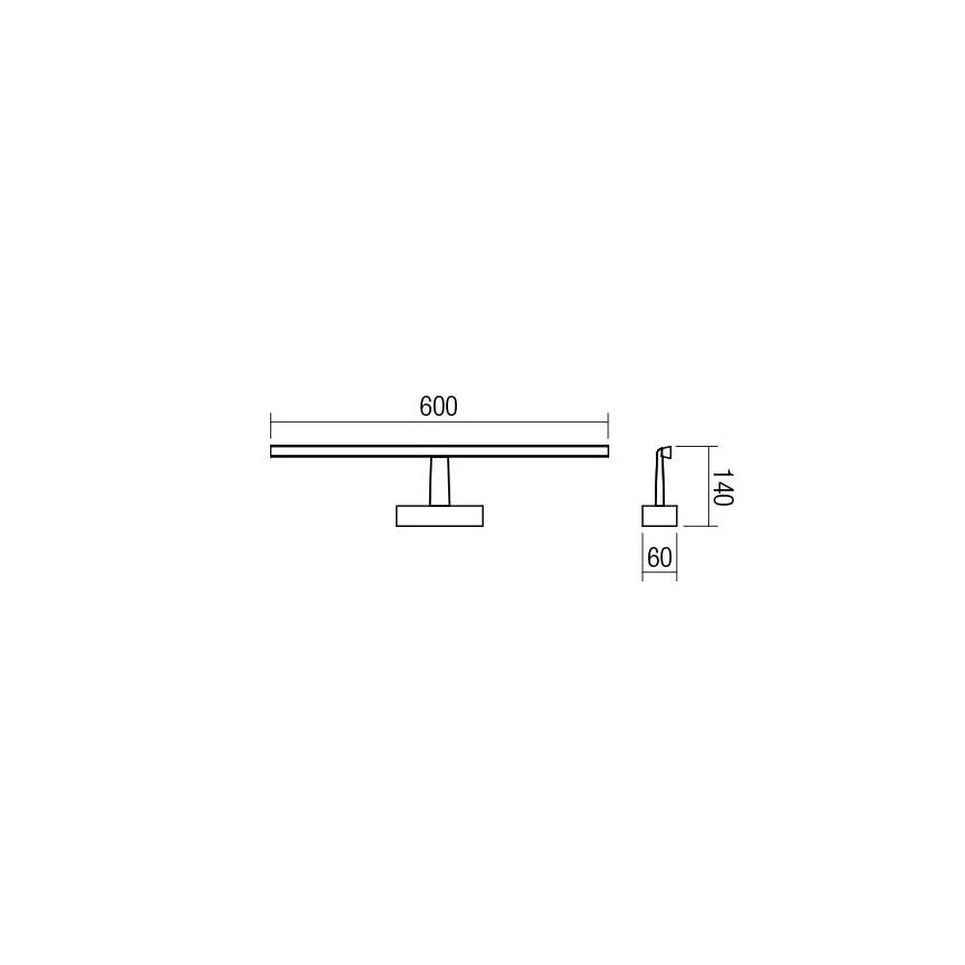 Redo 01-1674 - LED badeværelses spejlbelysning NEPTUNE LED/12W/230V IP44