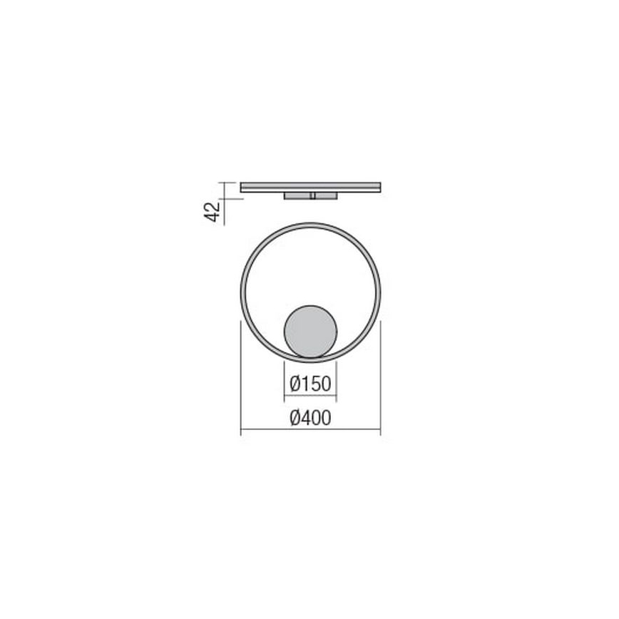 Redo 01-1701 - LED væglampe ORBIT LED/28W/230V