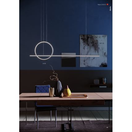 Redo 01-1735 - LED pendel dæmpbar GIOTTO LED/46W/230V sort