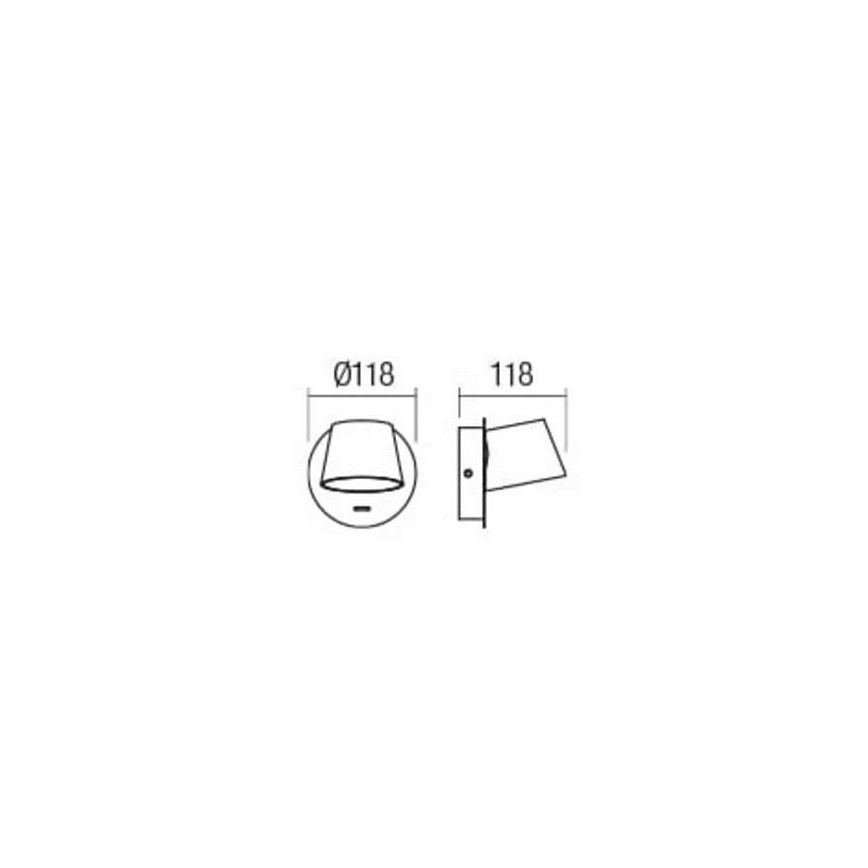 Redo 01-1739 - LED væglampe SHAKER LED/6W/230V