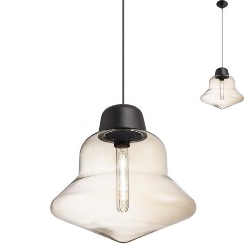 Redo 01-1770 - Pendel AMNO 1x/E27/42W/230V diameter 33 cm beige