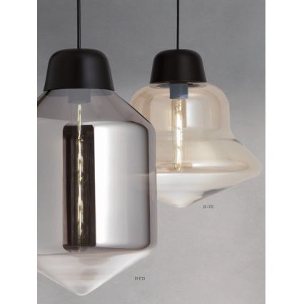 Redo 01-1773 - Pendel AMNO 1x/E27/42W/230V diameter 26 cm grå