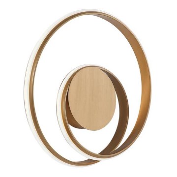 Redo 01-1790 - Dæmpbar LED-væglampe TORSION LED/27W/230V Ø 40 cm bronzefarvet