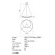 Redo 01-1794 - LED pendel dæmpbar TORSION LED/29W/230V diameter 55 cm bronze