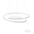 Redo 01-1795 - LED dæmpbar loftlampe på kabel TORSION LED/40W/230V Ø 74 cm hvid