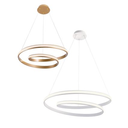 Redo 01-1795 - LED pendel dæmpbar TORSION LED/40W/230V diameter 74 cm hvid