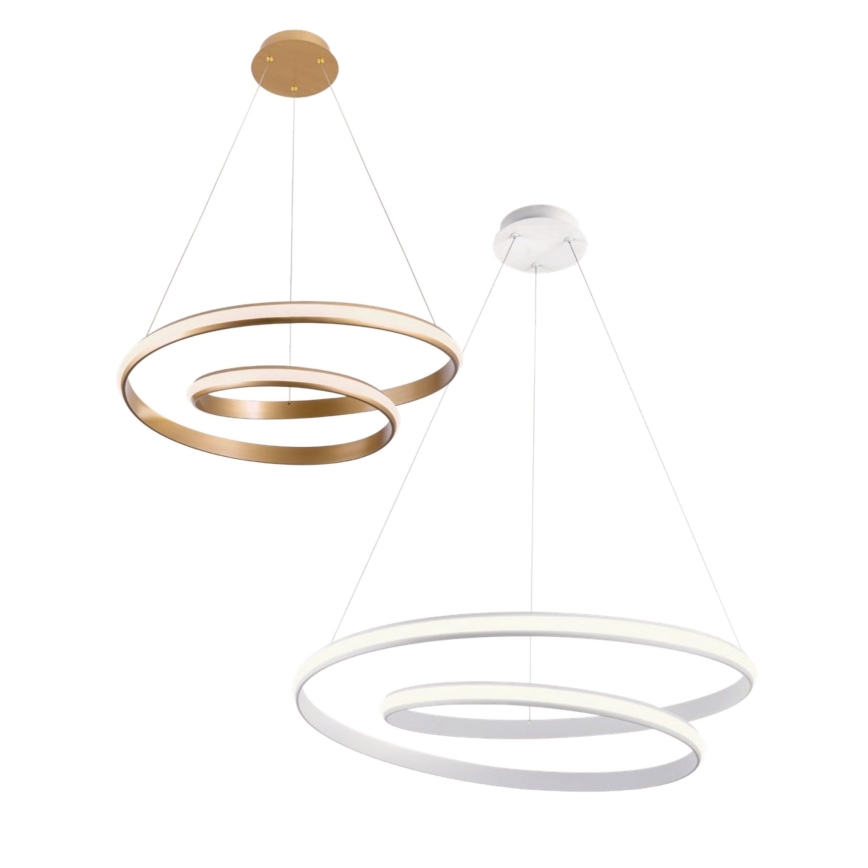 Redo 01-1795 - LED pendel dæmpbar TORSION LED/40W/230V diameter 74 cm hvid