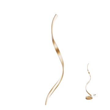 Redo 01-1798 - Dæmpbar LED-gulvlampe TORSION LED/24W/230V bronzefarvet