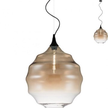 Redo 01-1844 - Pendel SLAG 1xE27/42W/230V diameter 40 cm beige