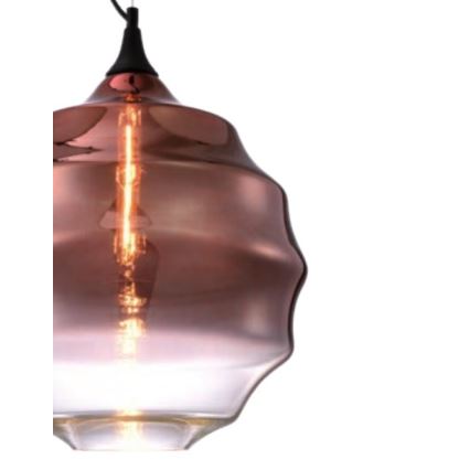 Redo 01-1846 - Pendel SLAG 1xE27/42W/230V diameter 40 cm kobber