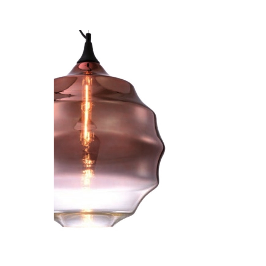 Redo 01-1846 - Pendel SLAG 1xE27/42W/230V diameter 40 cm kobber