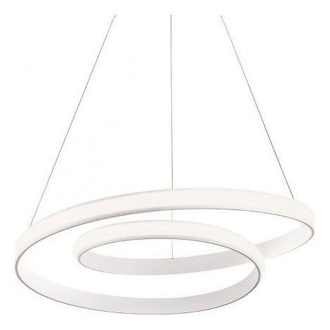 Redo 01-1888 - Dæmpbar LED-pendel på wire TORSION LED/29W/230V Ø 55 cm hvid