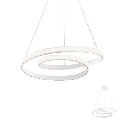 Redo 01-1888 - Dæmpbar LED-pendel på wire TORSION LED/29W/230V Ø 55 cm hvid