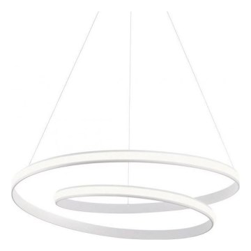 Redo 01-1890 - LED dæmpbar lysekrone på wire TORSION LED/35W/230V 4000K Ø 75 cm hvid