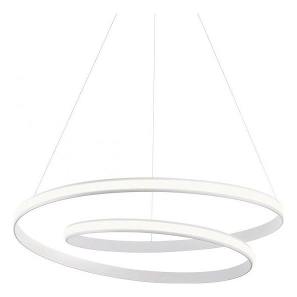 Redo 01-1890 - LED dæmpbar lysekrone på wire TORSION LED/35W/230V 4000K Ø 75 cm hvid