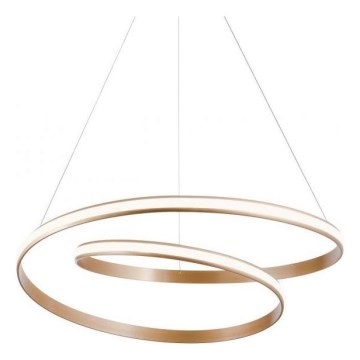 Redo 01-1891 - Dæmpbar LED-lysekrone på wire TORSION LED/35W/230V 4000K Ø 75 cm bronzefarvet