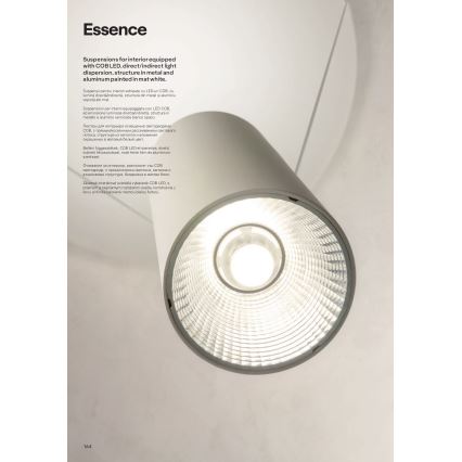 Redo 01-1970 - LED pendel dæmpbar ESSENCE LED/24W/230V CRI 90 3000K hvid