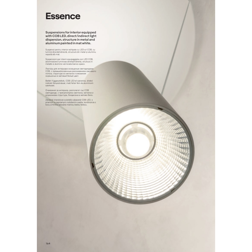 Redo 01-1970 - LED pendel dæmpbar ESSENCE LED/24W/230V CRI 90 3000K hvid