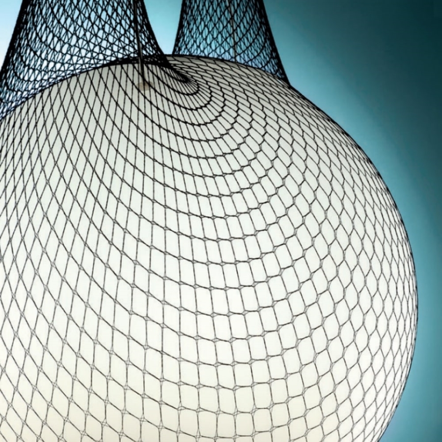 Redo 01-1972 - LED-pendel på stålwire ALLURIA 1xE27/5W/230V Ø 25 cm