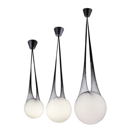 Redo 01-1972 - LED-pendel på stålwire ALLURIA 1xE27/5W/230V Ø 25 cm