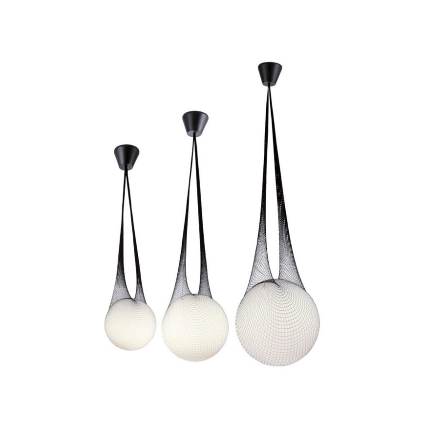 Redo 01-1972 - LED-pendel på stålwire ALLURIA 1xE27/5W/230V Ø 25 cm