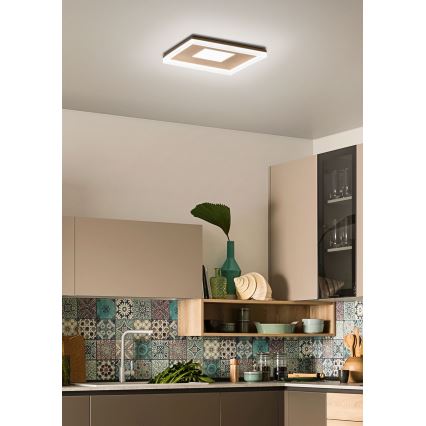 Redo 01-2000 - Dæmpbar LED-loftlampe MAYA LED/55W/230V 51x51 cm guld