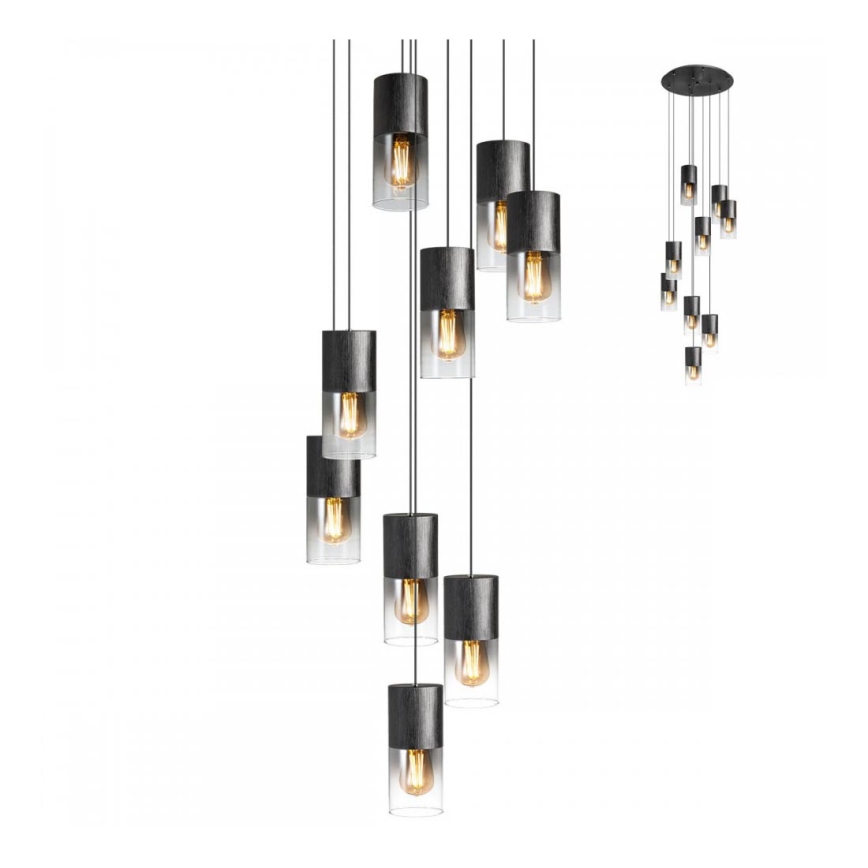 Redo 01-2027 - Pendel IWI 9xE27/42W/230V sort