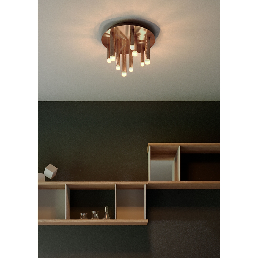 Redo 01-2040 - LED loftlampe MADISON 9xLED/4W/230V kobber