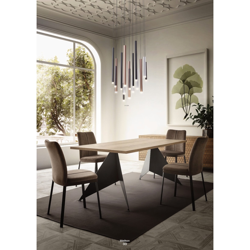 Redo 01-2045 - LED pendel MADISON LED/4W/230V sort