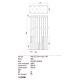 Redo 01-2057 - LED pendel MADISON 14xLED/4W/230V skinnende krom/sort/kobber