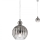 Redo 01-2063 - Pendel PLUMEN 1x/E14/40W/230V diameter 15 cm grå
