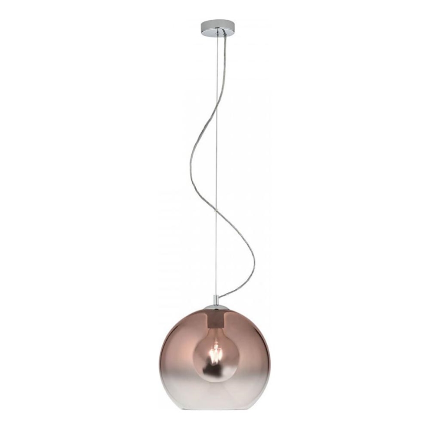 Redo 01-2076 - Pendel BOWL 1xE27/42W/230V diameter 30 cm kobber