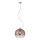 Redo 01-2076 - Pendel BOWL 1xE27/42W/230V diameter 30 cm kobber