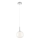 Redo 01-2081 - Pendel med wire KIWI 1xG9/40W/230V Ø 12 cm, blank krom/hvid