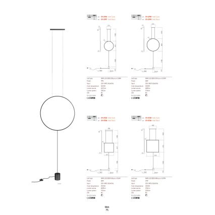 Redo 01-2134 - LED gulvlampe SLICK LED/28W/230V sort