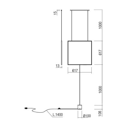 Redo 01-2134 - LED gulvlampe SLICK LED/28W/230V sort