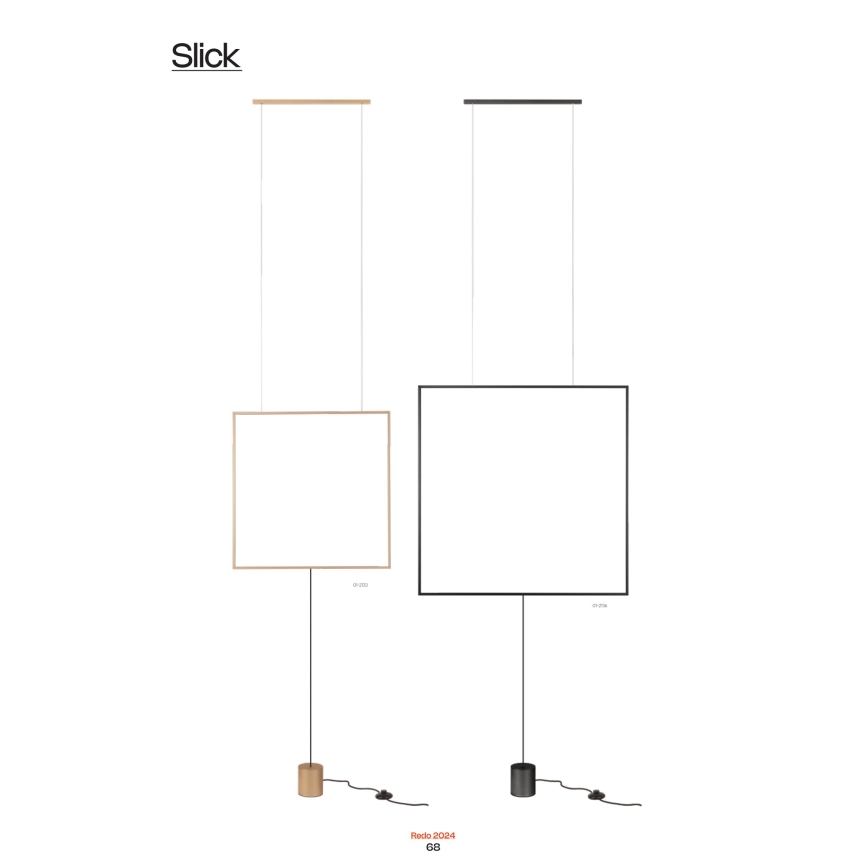 Redo 01-2197 - LED gulvlampe SLICK LED/19W/230V sort