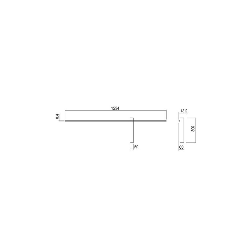 Redo 01-2200 - LED væglampe TANGENT LED/14W/230V hvid