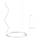 Redo 01-2202 - LED pendel UNION LED/34W/230V CRI 90 3000K diameter 60 cm hvid