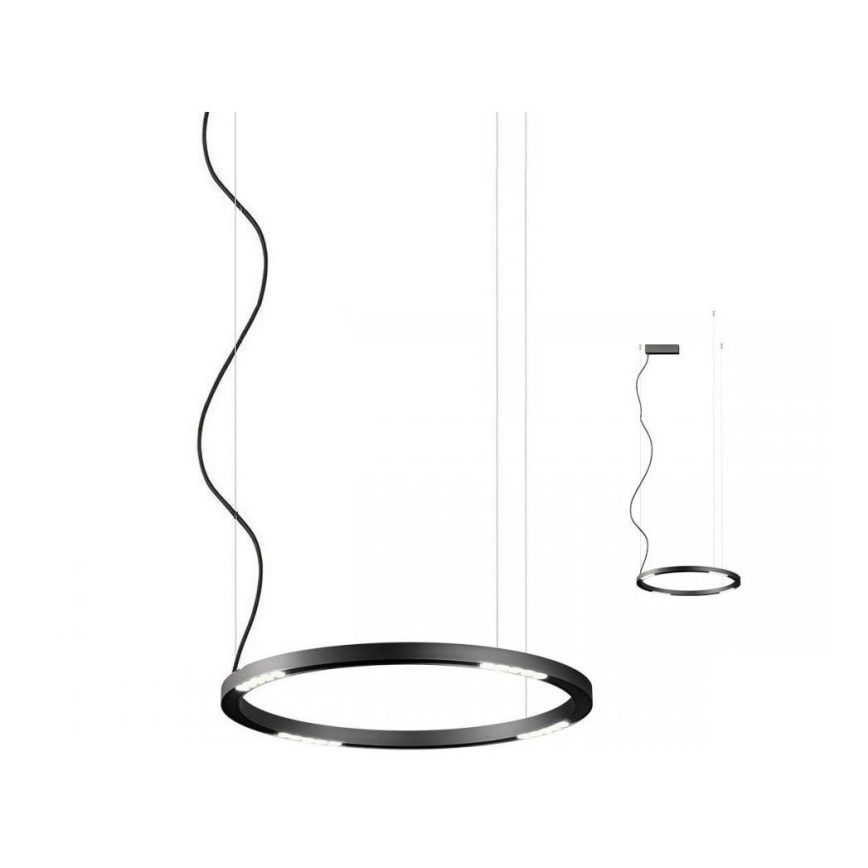 Redo 01-2204 - LED pendel UNION LED/34W/230V CRI 90 3000K diameter 60 cm sort