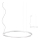 Redo 01-2205 - LED pendel UNION LED/50W/230V CRI 90 3000K diameter 90 cm hvid